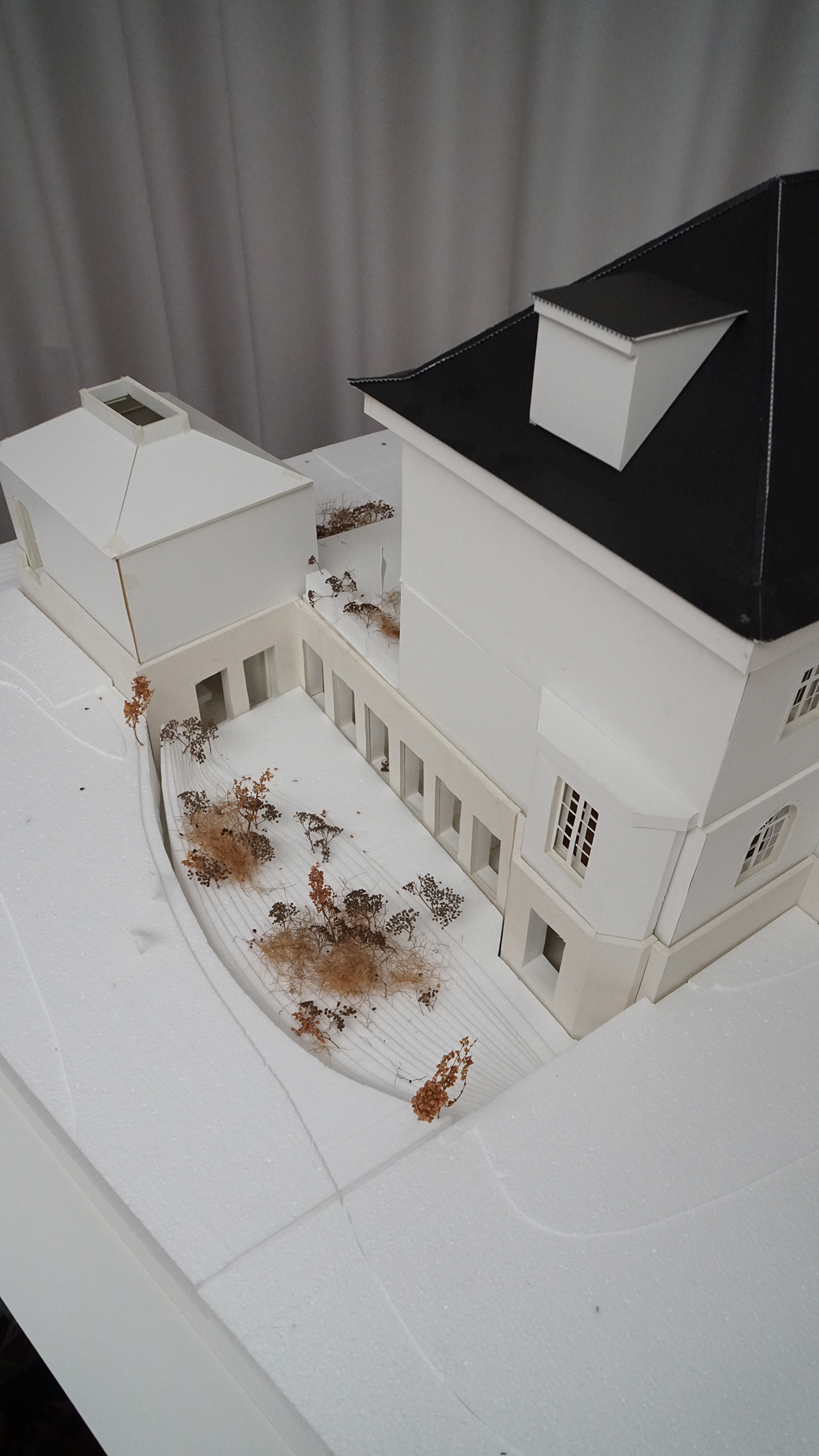 Modellbild des neuen Gartenhofes